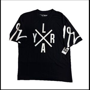 Young & Reckless Black and White Graphic Tee Short Sleeve Mens size Medium